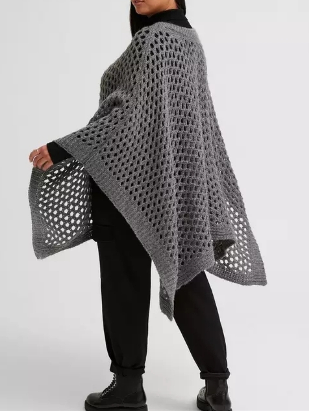 Torrid • Open Weave Poncho • One Size - Picture 3 of 6